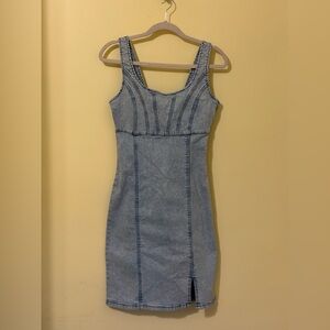 Rewash Light Blue Denim Dress